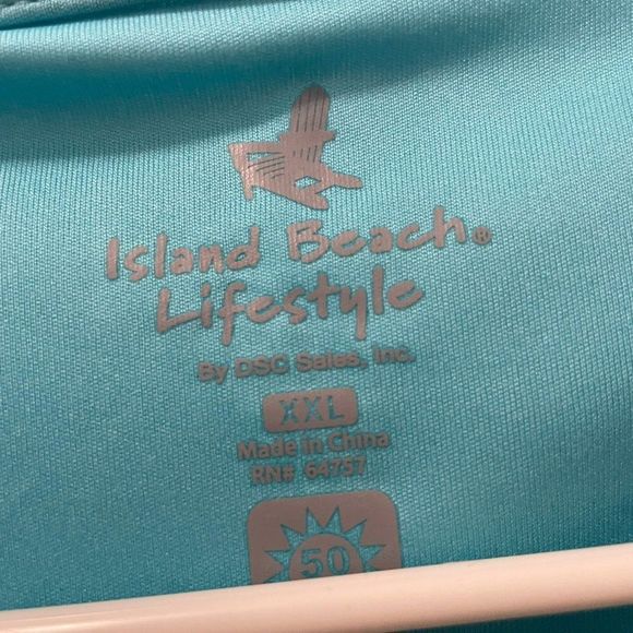 $ Island Beach Men's Long Sleeve T-Shirt Blue Size XXL - Picture 3 of 3